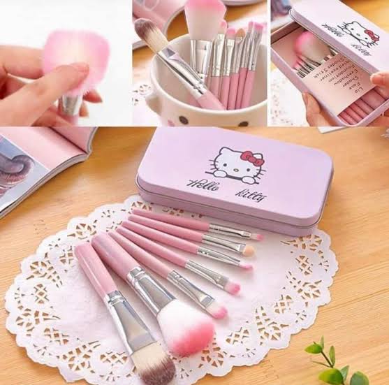 Hello Kitty Makeup Brushes 7Pcs Set