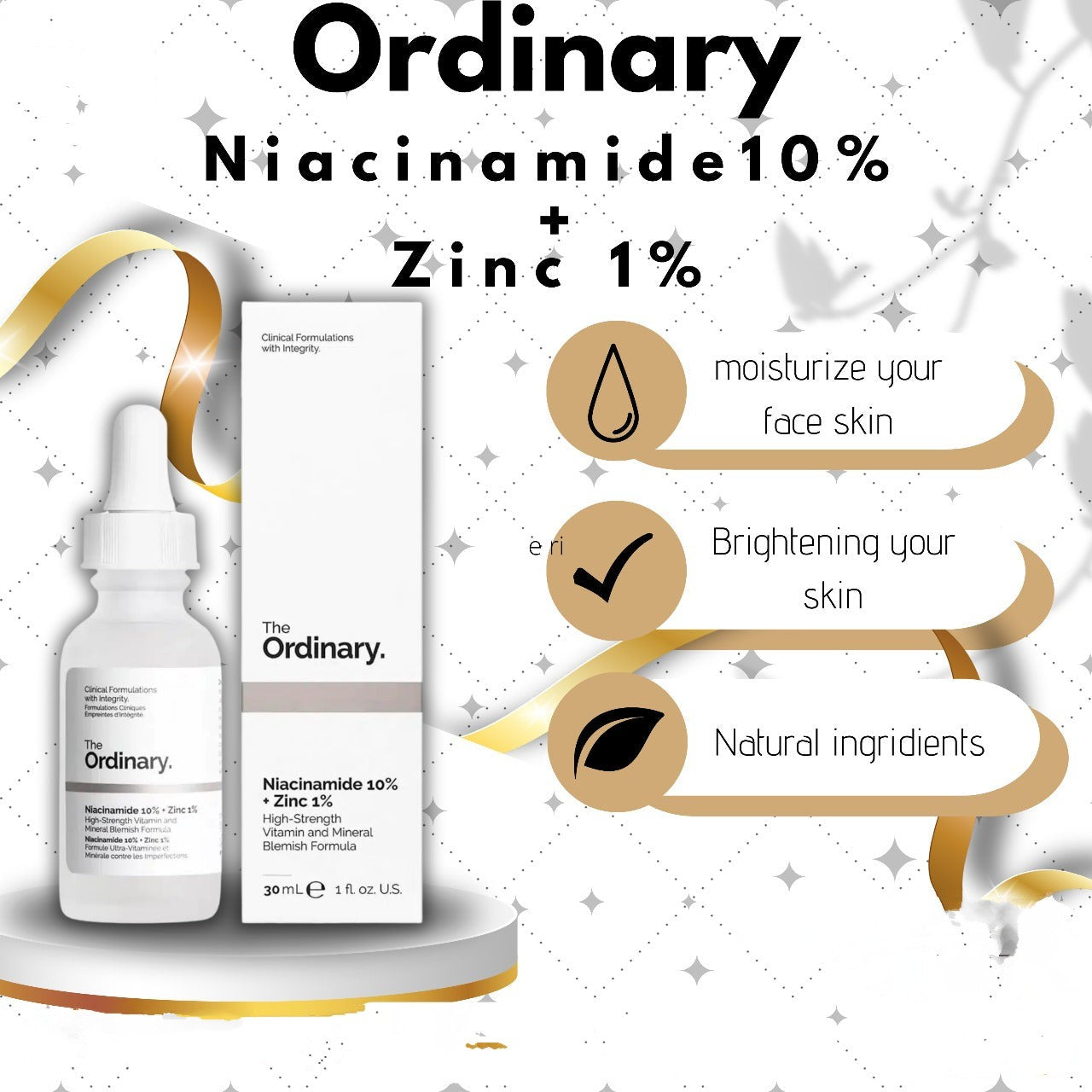 Derma Shines Facewash + Ordinary Niacinamide Serum