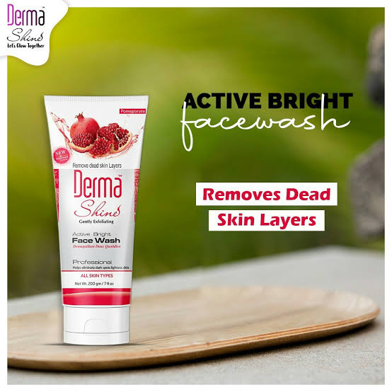 DERMA SHINE ACTIVE BRIGHT FACEWASH