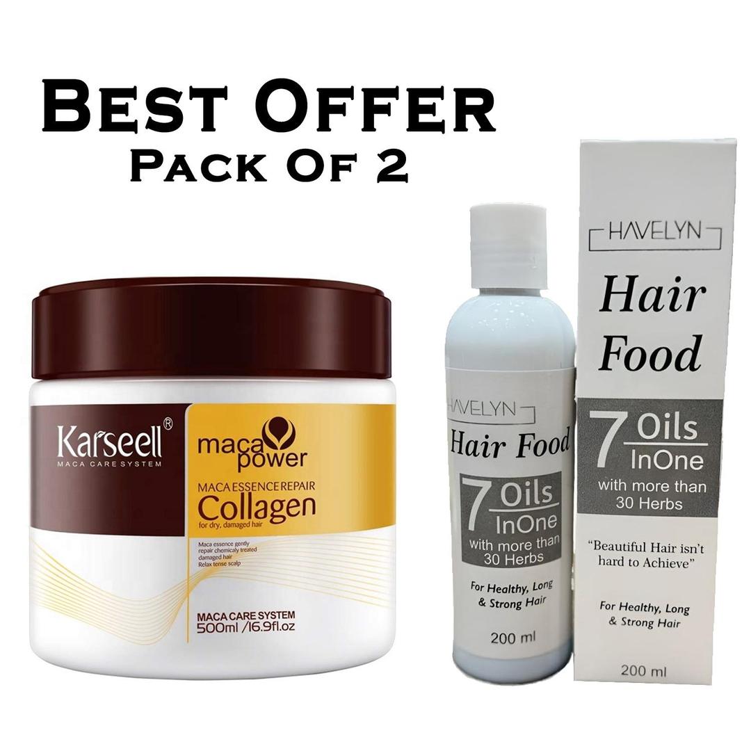 Havelyn Hair Food Oil + Kareseell Hair Mask